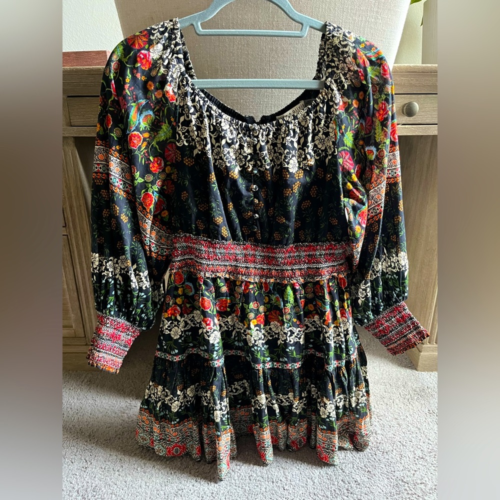 Alice and Olivia Clementina Printed Mini Dress size 6